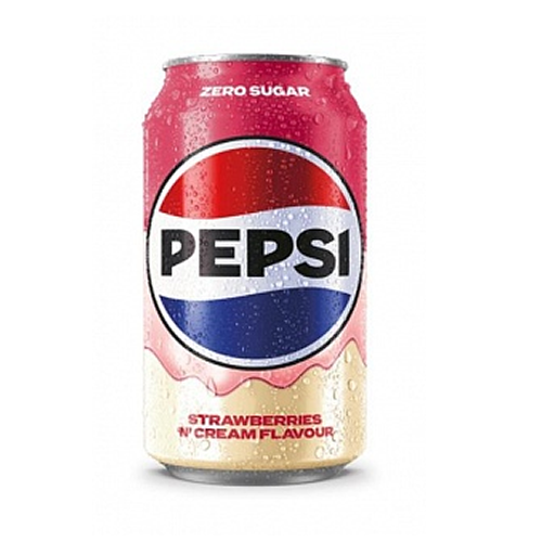 Pepsi Strawberries 'N' Cream Zero Sugar 24x 330ml