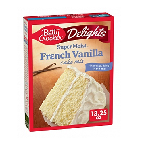 Betty Crocker Cake Mix Super Moist French Vanilla 12x 375g