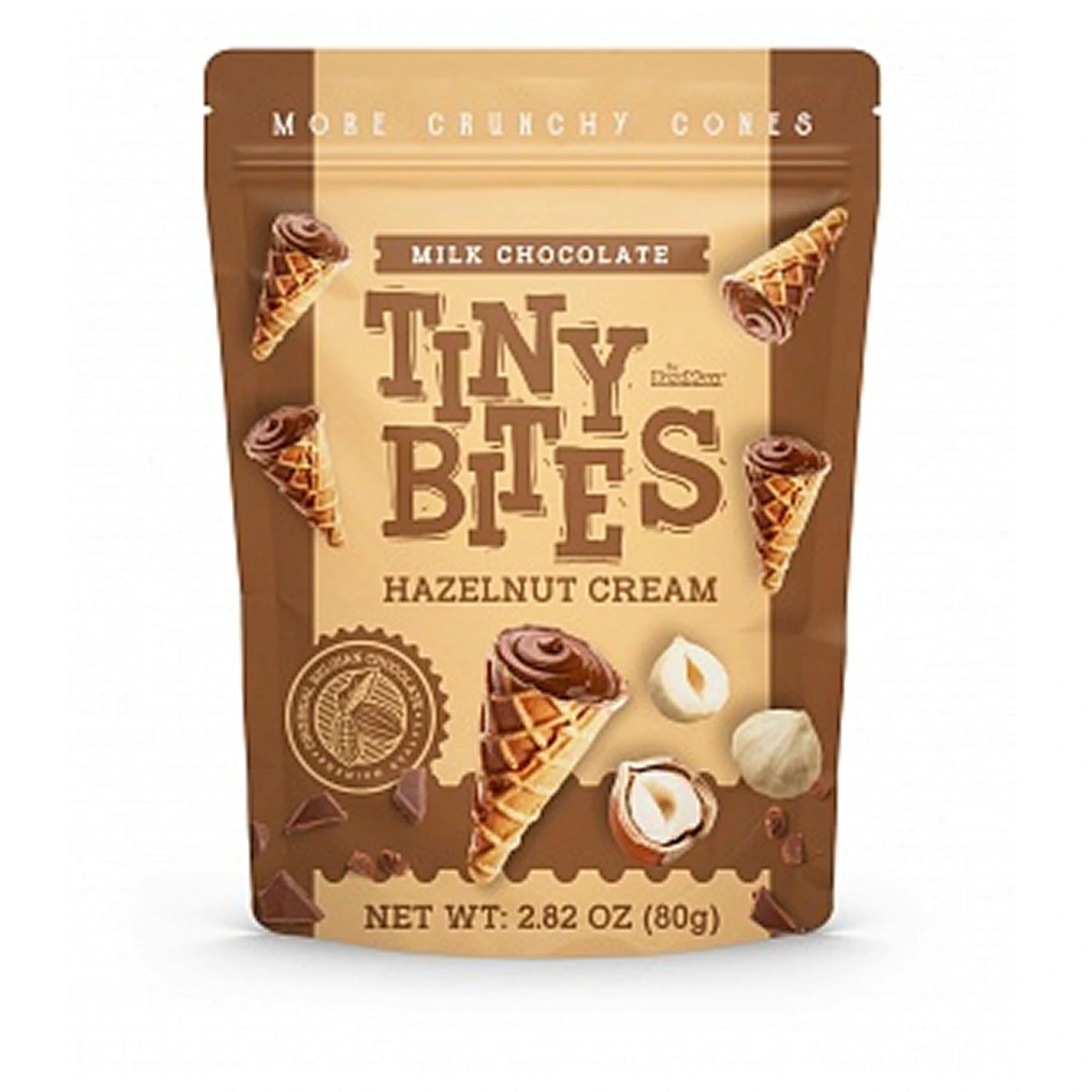 Tiny Bites Waffle Cones Hazelnut Cream 12x 80g