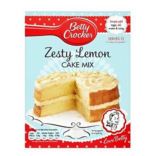 Betty Crocker Cake Mix Zesty Lemon 6x 425g