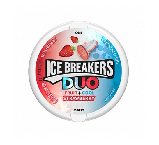 Ice Breakers Mints Duo Strawberry 8x 36g