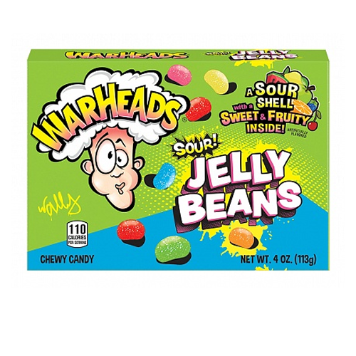 Warheads Sour Jelly Beans 12x 113g