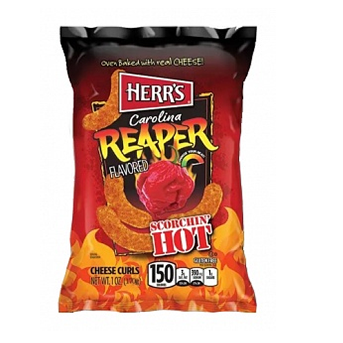 Herr's Baked Cheese Curls Carolina Reaper 12x 170g