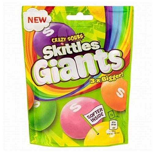 Skittles Giants Crazy Sours 15x 132g