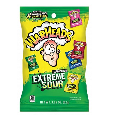 Warheads Hard Candy Extreme Sour 8x 92g