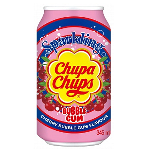 Chupa Chups Sparkling Cherry Bubblegum 24x 345ml
