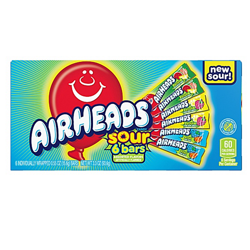 Airheads Bars Assorted Sour 12x 94g