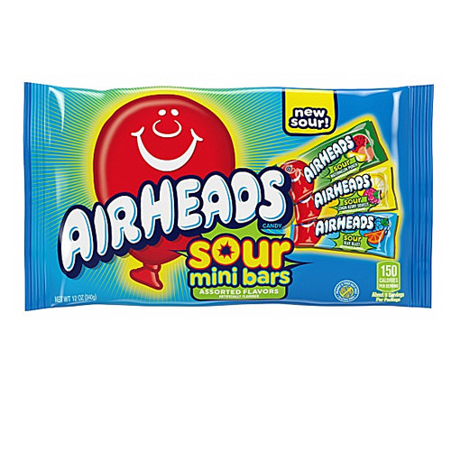 Airheads Bars Mini Assorted Sour 12x 340g