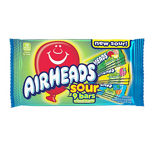 Airheads Bars Assorted Sour 15x 140g