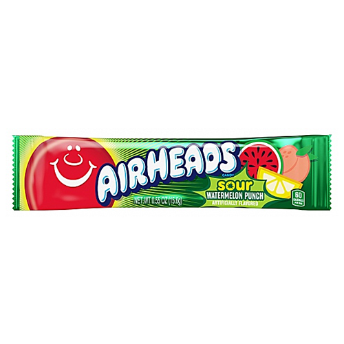 Airheads Bar Sour Watermelon Punch 36x 16g