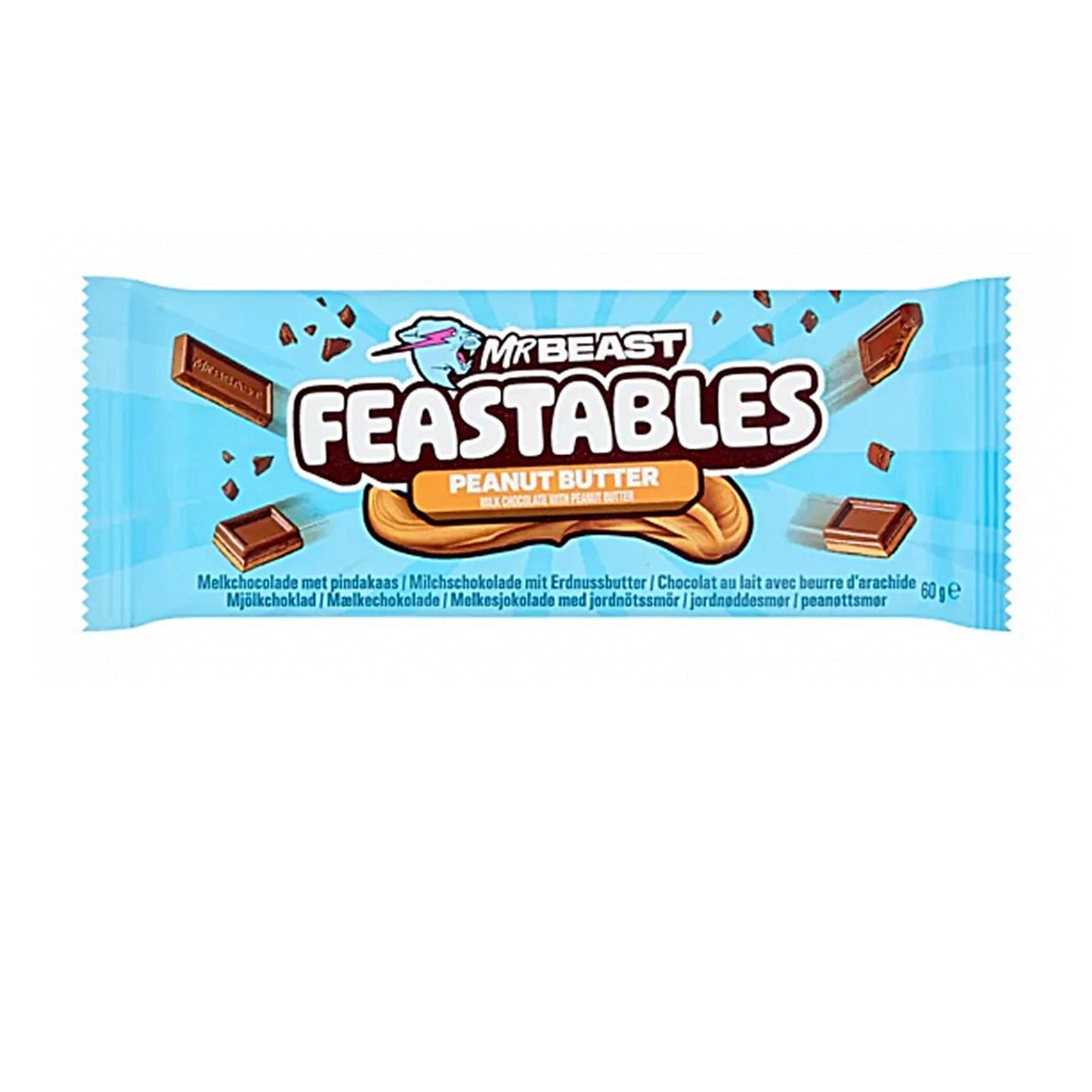 MrBeast Feastables Peanut Butter 10x 60g
