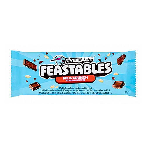 MrBeast Feastables Milk Crunch 10x 60g