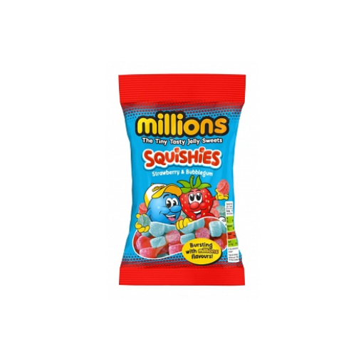 Millions Squishies Strawberry & Bubblegum 12x 130g