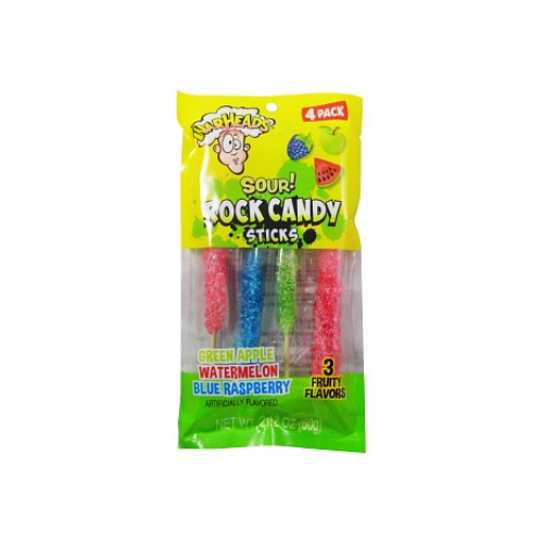 Warheads Sour! Rock Candy Sticks 12 x 60g