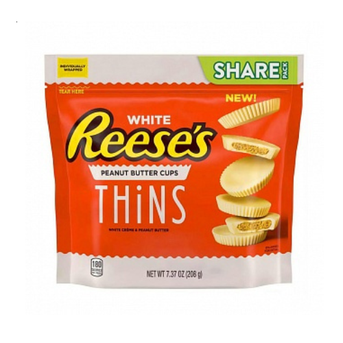 Reese's Peanut Butter Cups White Thins 8x 208g