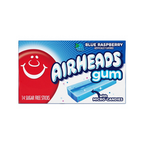 Airheads Gum Blue Raspberry 12x 34g
