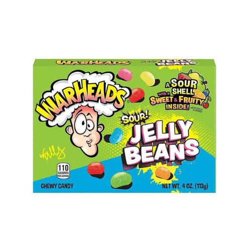 Warheads Sour Jelly Beans 12x 113g