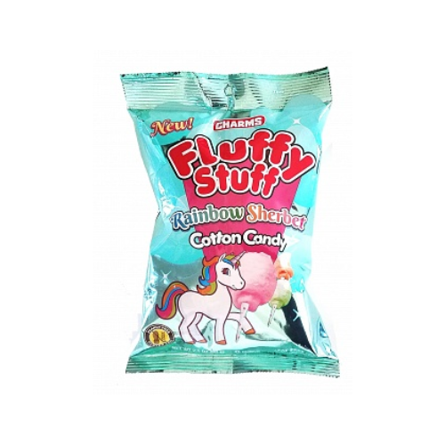 Charms Fluffy Stuff Cotton Candy Rainbow Sherbet 24x 60g