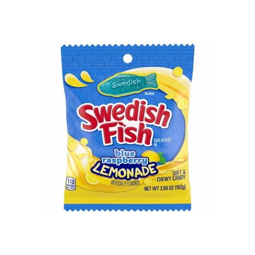 Swedish Fish Blue Raspberry Lemonade 12x 102g