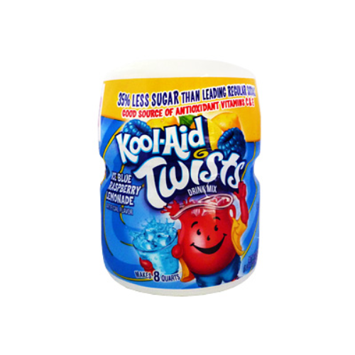 Kool-Aid Drink Mix Twists Ice Blue Raspberry Lemonade 12x 567g
