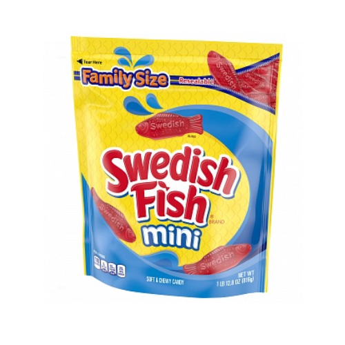 Swedish Fish Mini Family Size 4x 816g