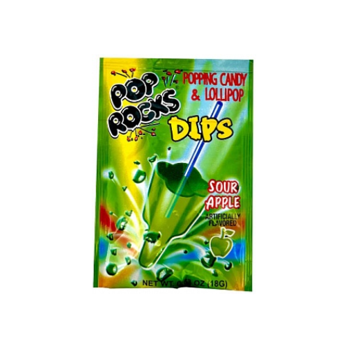 Pop Rocks Dips Sour Apple 18x 18g