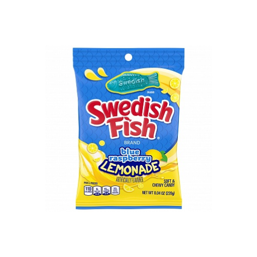 Swedish Fish Blue Raspberry Lemonade 12x 228g