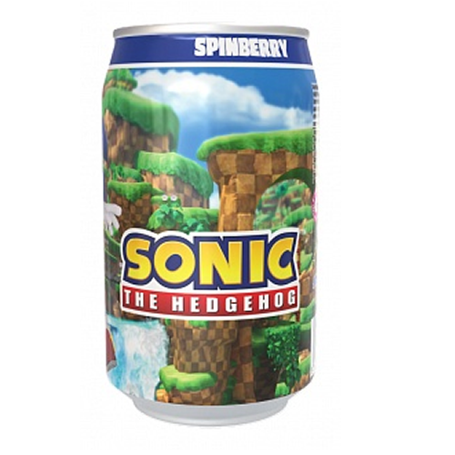 Kawaji x Sonic the Hedgehog Spinberry Blueberry Soda UK 12x 330ml