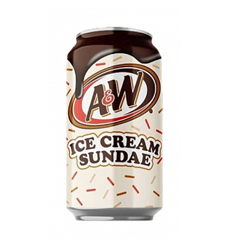 A&W Root Beer Ice Cream Sundae USA 12x 355ml