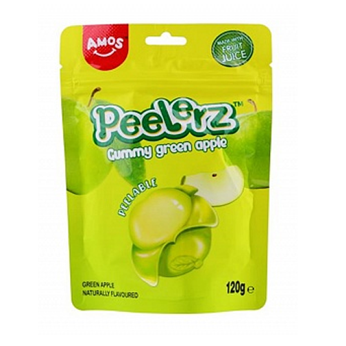 Amos Peelerz Gummy Green Apple 24x 120g