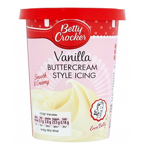 Betty Crocker Icing Vanilla Buttercream Style 6 x 400g