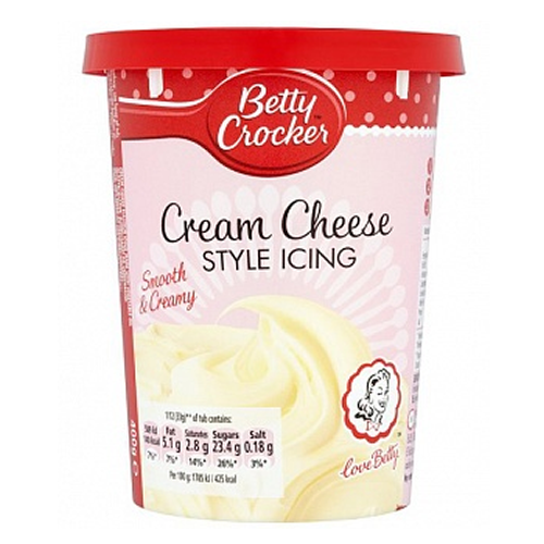 Betty Crocker Icing Cream Cheese Style 6 x 400g