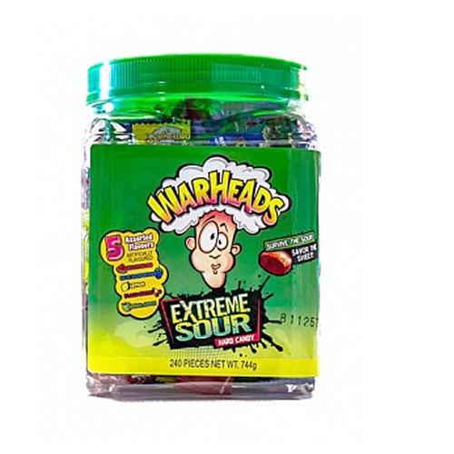 Warheads Extreme Sour Hard Candy 240x 4g