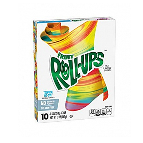 Fruit Roll-Ups Tropical Tie-Dye 10x 141g