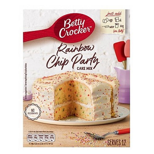 Betty Crocker Cake Mix Rainbow Chip Party 6x 425g