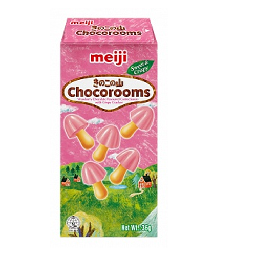 Meiji Chocorooms Strawberry 10x 36g