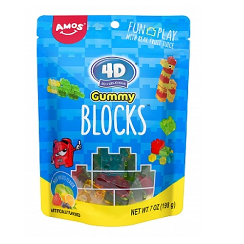 Amos 4D Gummy Blocks 12x 198g