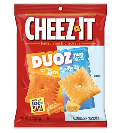 Cheez-It Duoz Cheddar Jack Baby Swiss 6x 122g