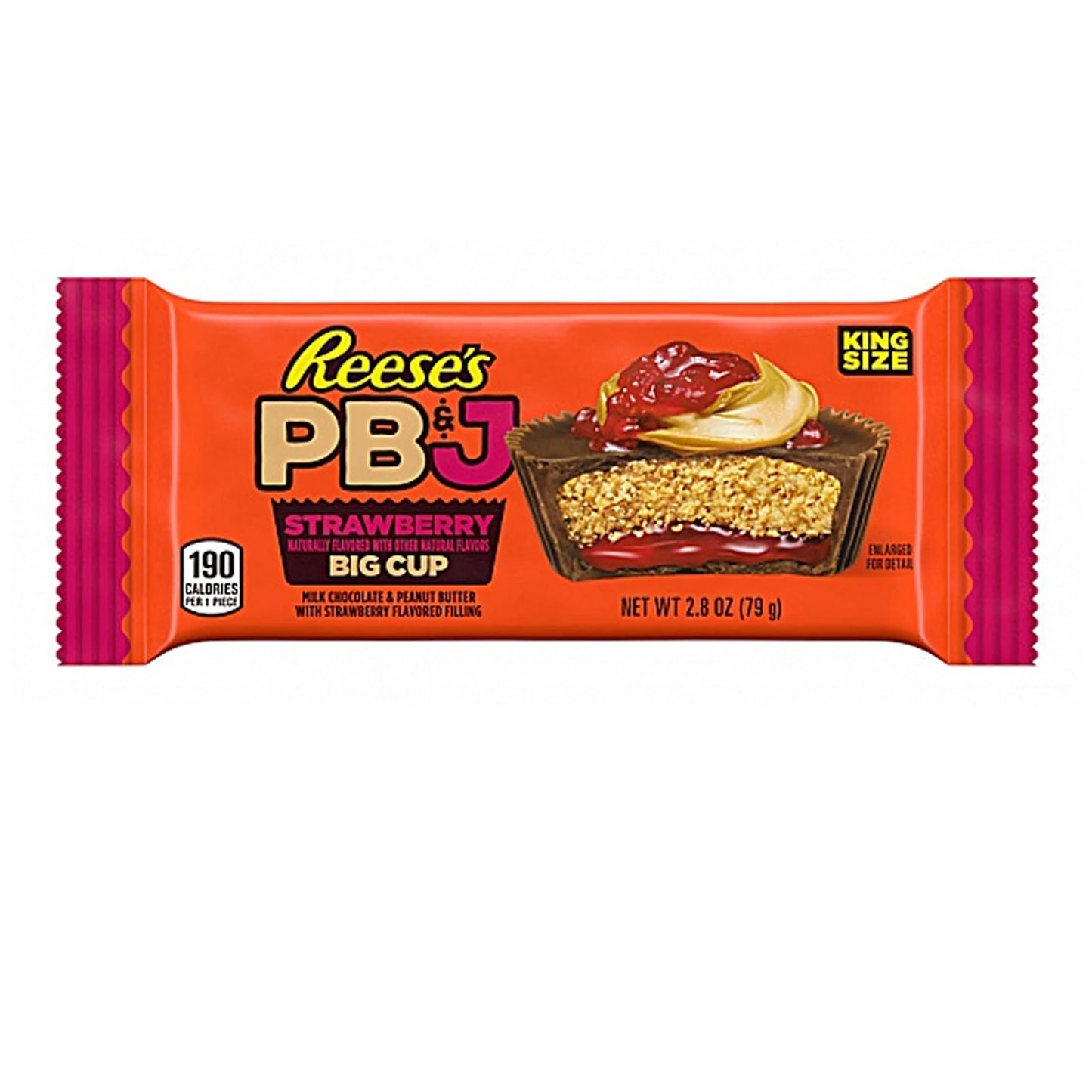 Reese´s Big Cup PB&J Strawberry King Size 16x 79g