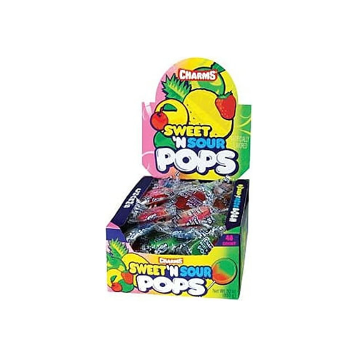 Charms Pops Sweet 'N Sour  48 x 18g