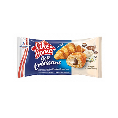 Like Home Soft Croissant Vanilla & Chocolate  20 x 55g