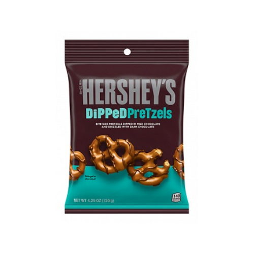 Hershey's Dipped Pretzels Milk Chocolate 12 x 120g