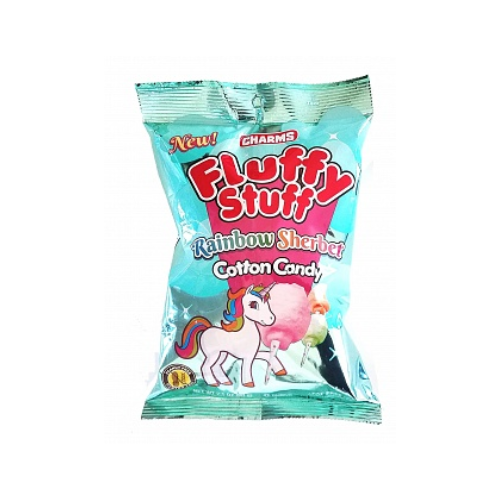 Charms Fluffy Stuff Cotton Candy Rainbow Sherbet 24x60g