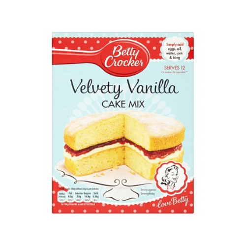 Betty Crocker Cake Mix Velvety Vanilla 6 x 425g