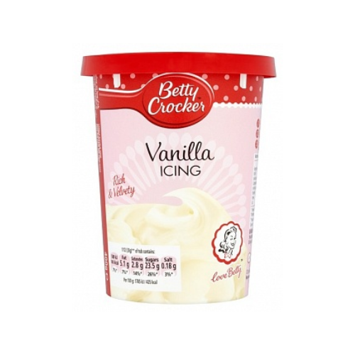 Betty Crocker Icing Vanilla 6 x 400g