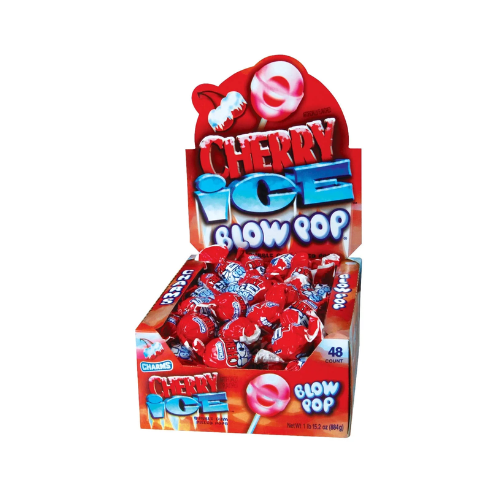 Blow Pops Cherry Ice 48 x 18g