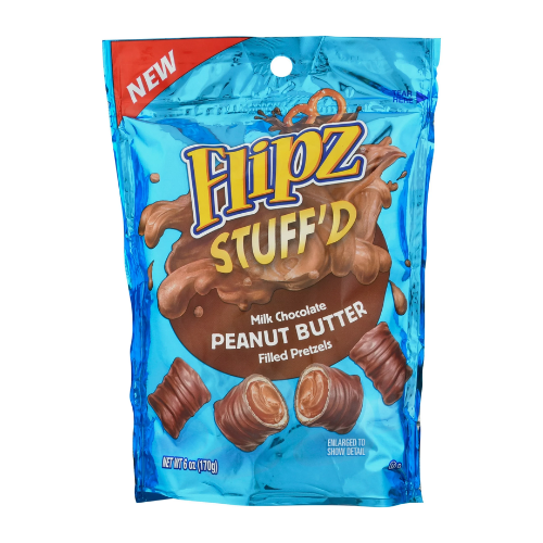 Flipz Stuff'd Pretzels Milk Chocolate Peanut Butter 8 x 170g