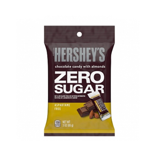 Hershey's Zero Sugar Chocolate with Almonds 12 x 85g