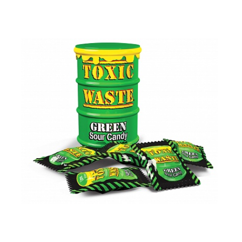 Toxic Waste Green Sour Candy Drum 12 x 42g