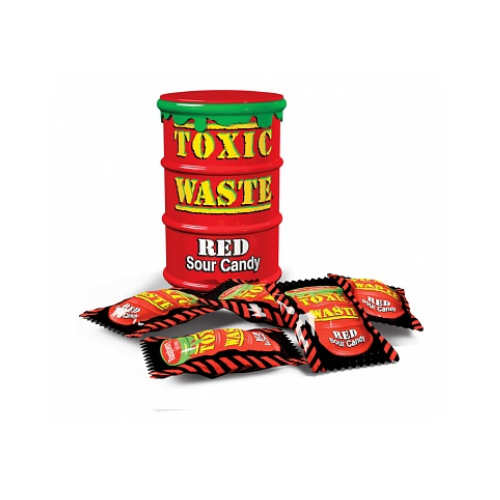 Toxic Waste Red Sour Candy Drum 12x 42g